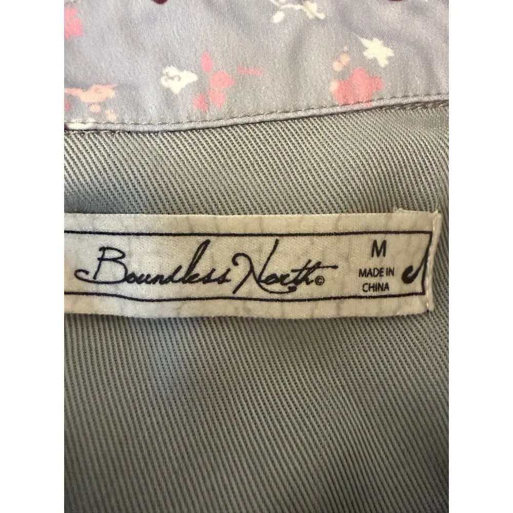 BNCI Boundless North Everett Patched Surplus Shirt MILITARY GREEN Medium - Picture 5 of 6